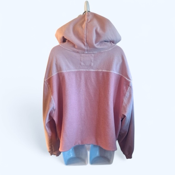 Lily & Lottie Chelsea Deboer Distressed Hoodie Size Medium Light Pink Raw Edges - Picture 5 of 13